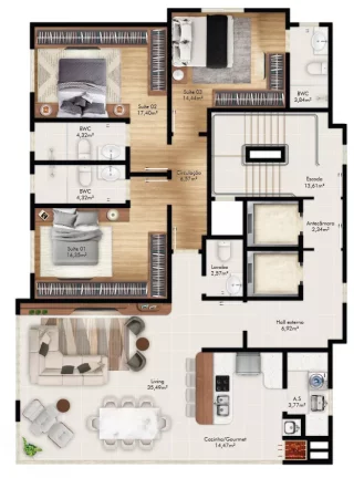 Imagem Aura by WF - Apartamento à venda no bairro Meia Praia - Itapema/SC