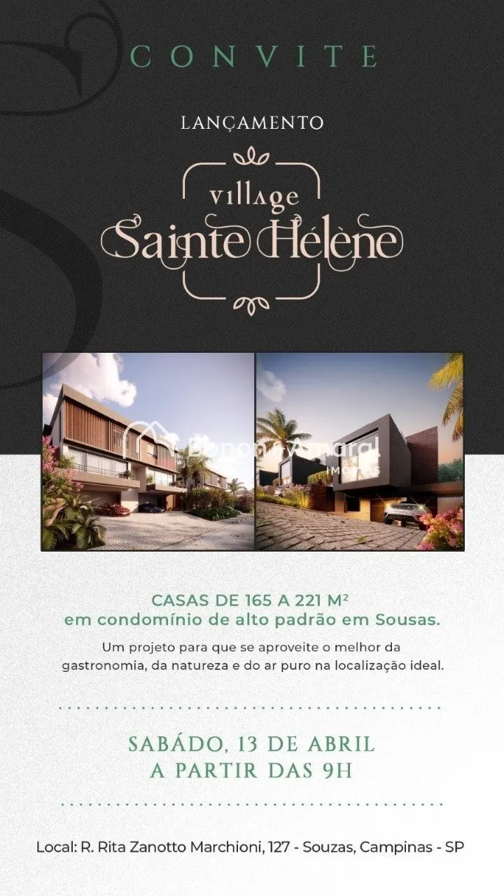 Imagem Casa à venda no Village Sainte Héléne em Sousas, Campinas/SP