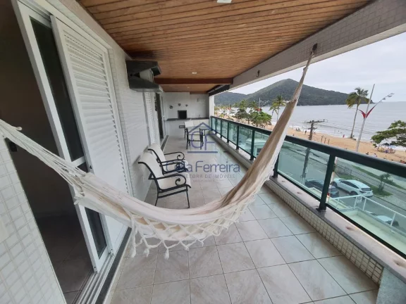Imagem Excelente apartamento 3 dormitórios com linda vista frente mar da Martim de Sá - Caraguatatuba/SP