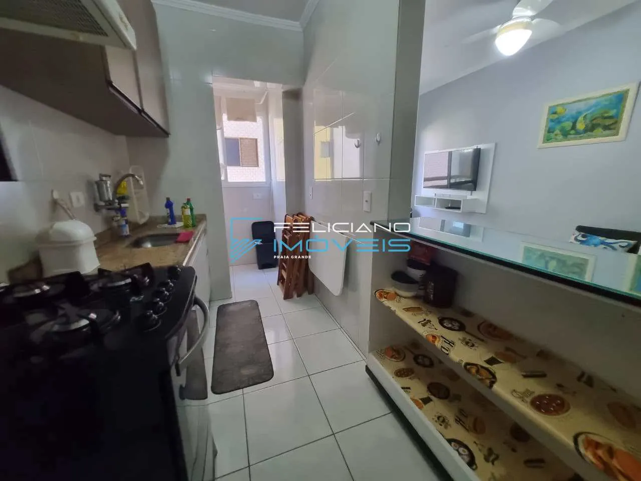 Imagem Apartamento com 1 quarto, Guilhermina, Praia Grande - R$ 355 mil, Cod: 7268