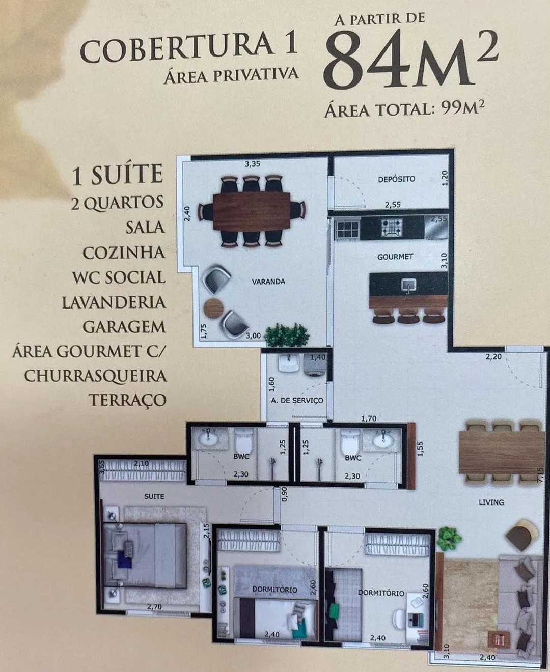 Imagem Apartamento 99m Umuarama-PR 254