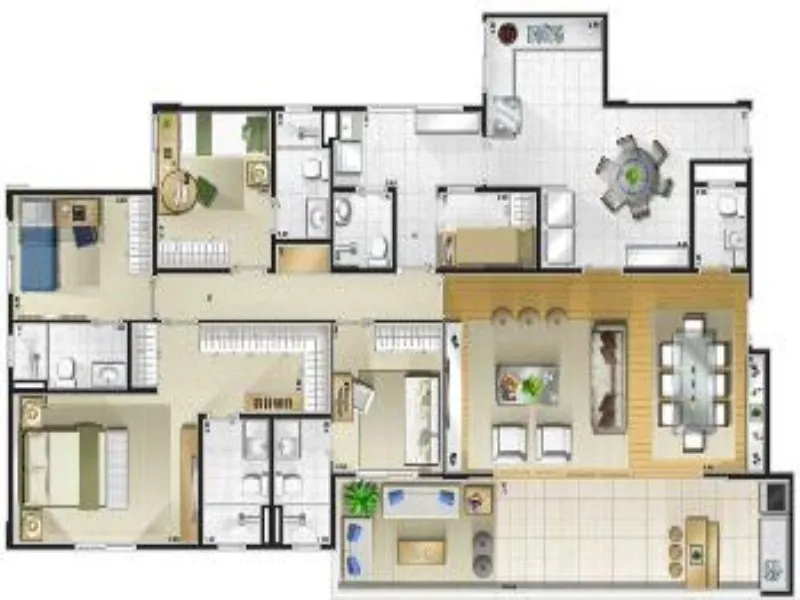 Imagem Apartamento para locação de alto padrão no Condomínio The Address em São Caetano do Sul - Jardim São Caetano: 3 quartos, 3 suítes, 5 banheiros, 5 vagas de garagem!