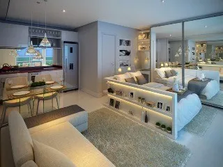 Imagem Apartamento à Venda no Brooklin Paulista - 1 quarto, 1 banheiro, 1 vaga de garagem - 33,00 m² - Condomínio Cosmopolitan High Garden