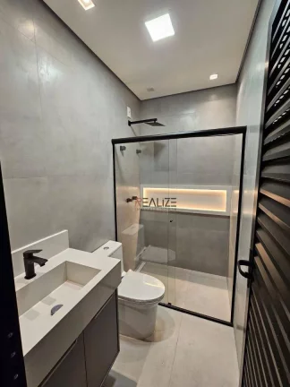 Imagem Casa moderna com escritório e 3 suítes à venda, 180 m² por R$ 1.620.000 - Condomínio Fechado - Indaiatuba/SP