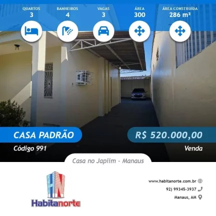 Foto do imóvel CASA NO JAPIIM - MANAUS