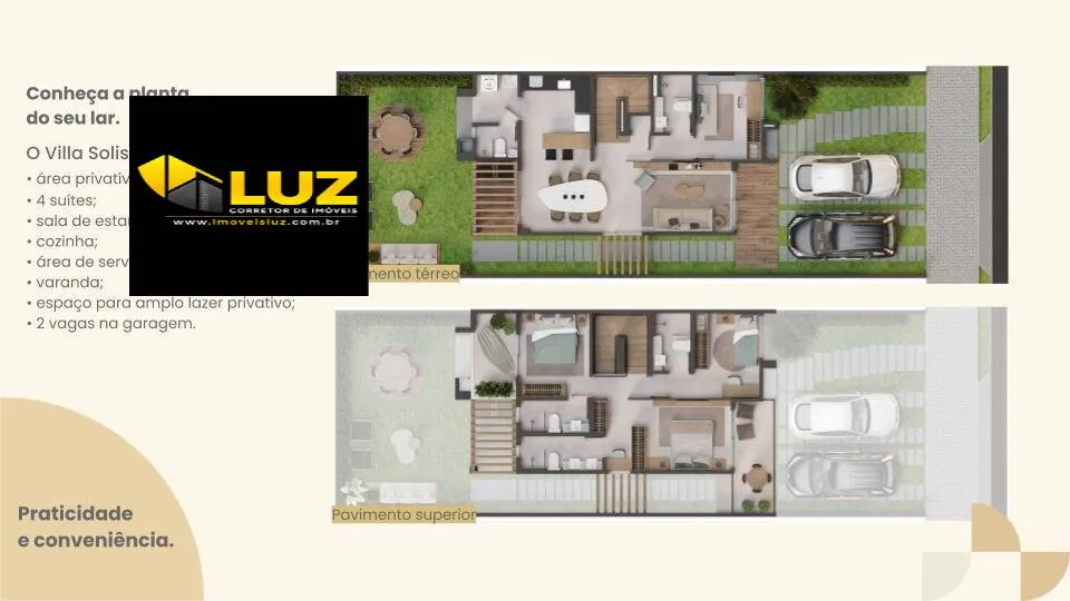 Imagem Villa Solis - Condomínio de Casas Duplex Sofisticadas no Eusébio