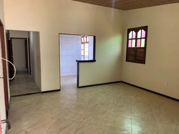 Imagem Casa Linear 3 quartos sendo uma suíte varanda duas vagas de garagem espaço gourmet com churrasqueira na Praia do Morro.