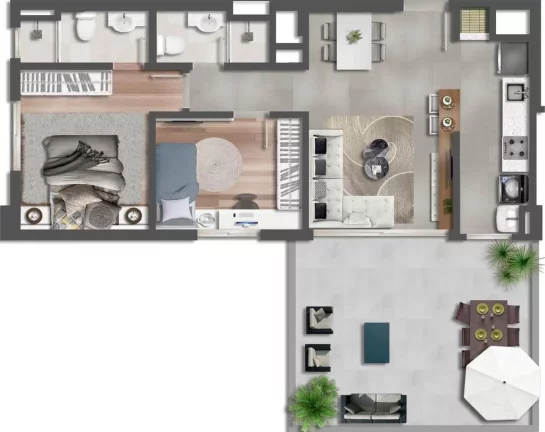 Imagem Bourmi - Apartamento à venda no bairro Passo da Areia - Porto Alegre/RS