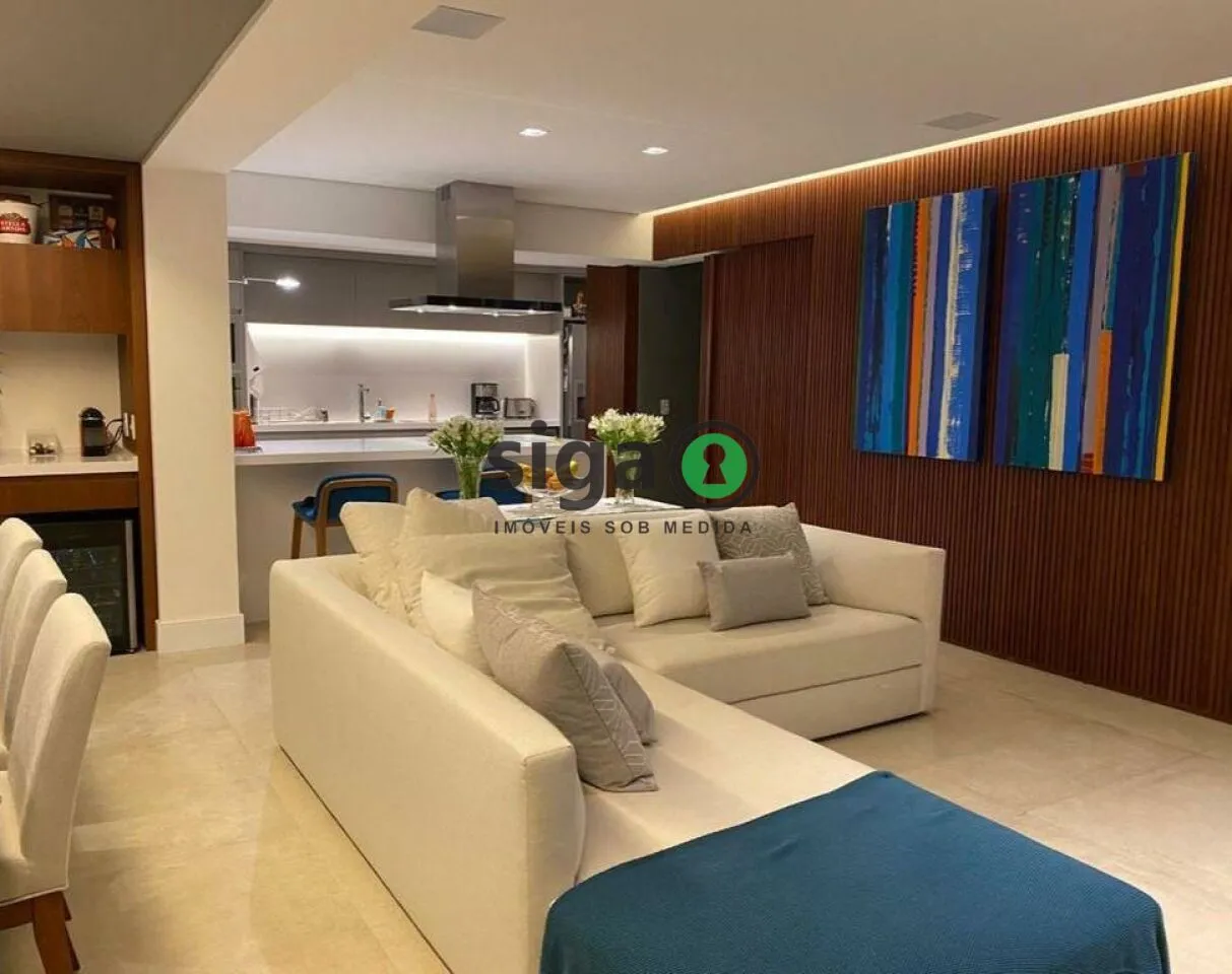 Imagem Habitarte 2 Brooklin - 128m² Mobiliado , 2 Suítes, 3 Vagas e Vista Privilegiada