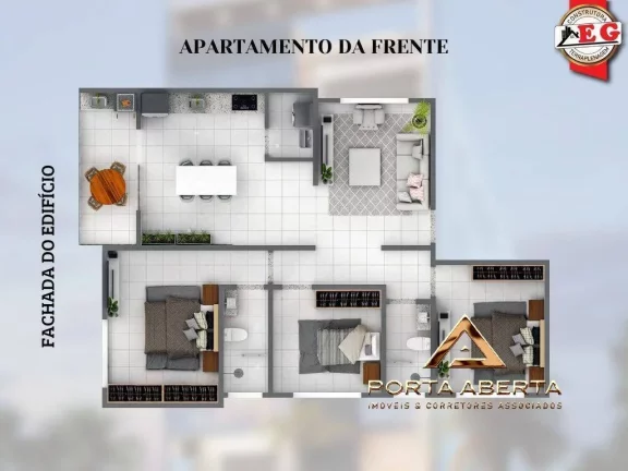 Imagem APTO 3 QUARTOS, SENDO 1 SUITE, BELVEDERE - COD 484