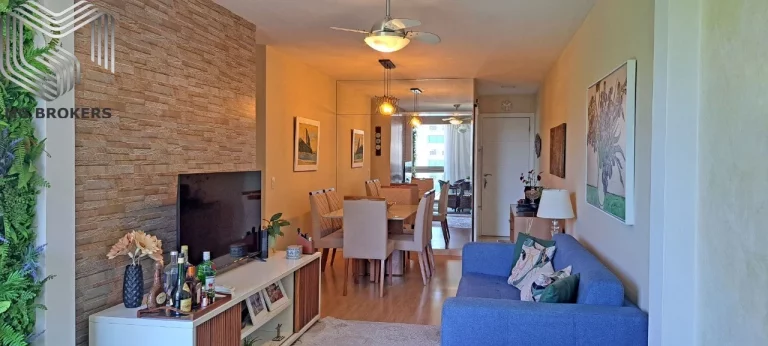 Imagem Apartamento à venda no Recreio dos Bandeirantes, Rio de Janeiro-RJ, com 3 quartos, 1 suíte, 3 salas , 3 vagas e 91m² de área. Varanda