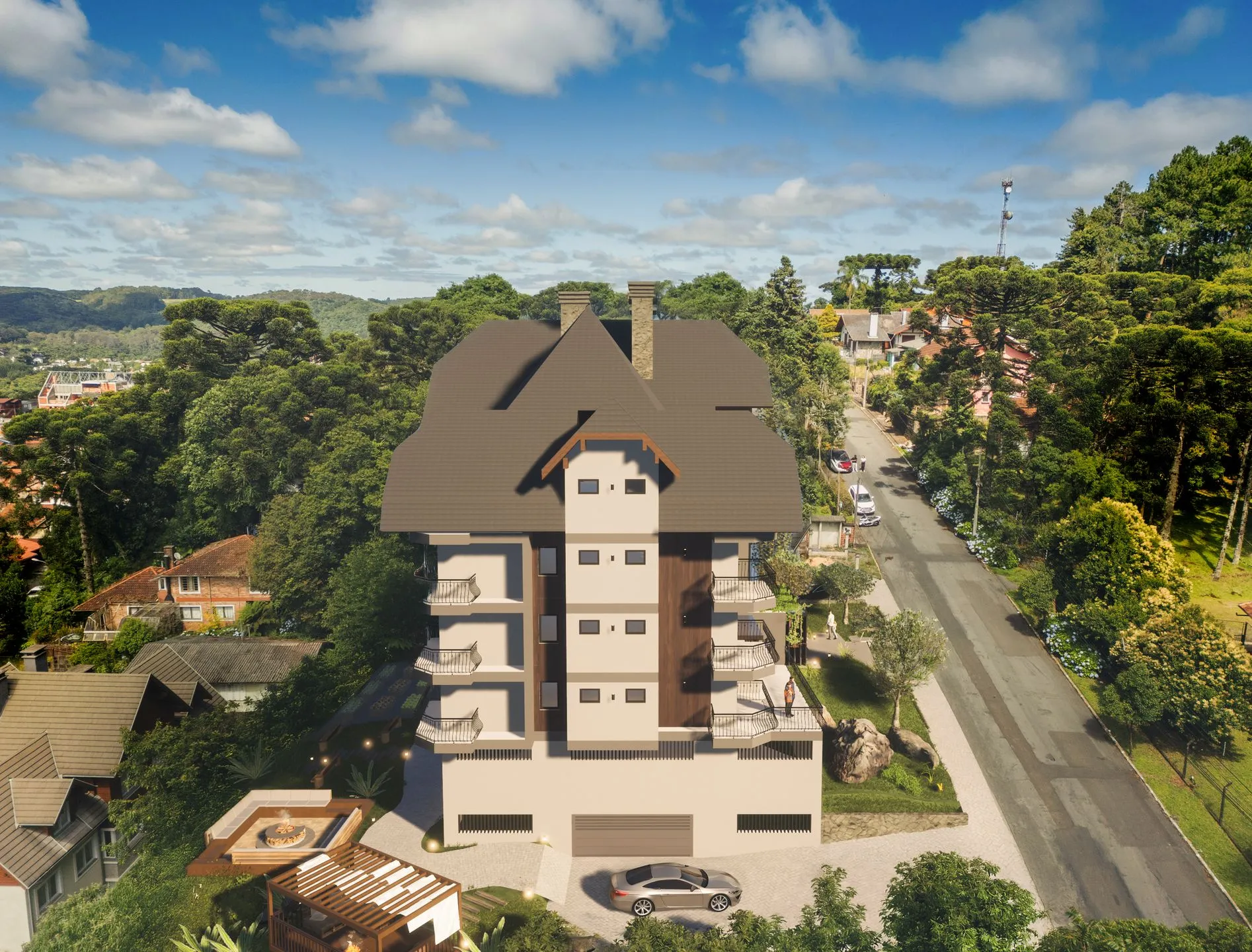 Imagem Cobertura à venda em Gramado, Floresta, com 3 quartos, 226m2