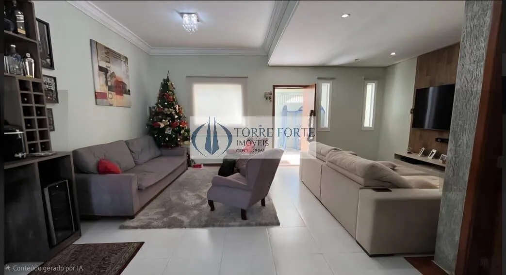 Imagem Lindo sobrado com 134 m², 3 dormitórios, 1 suíte com closet + Ar e piscina