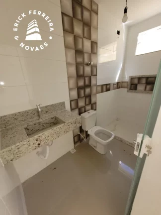 Imagem Casa Linear 3 quartos sendo uma suíte duas vagas de garagem porcelanato Santa Mônica Guarapari