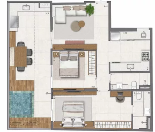 Imagem APARTAMENTO RESIDENCIAL em Rio de Janeiro - RJ, Leblon