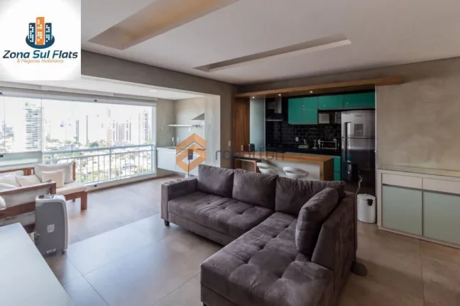 Foto do imóvel Apartamento Para Alugar no Brooklin Com 1 Suíte e 2 Vagas - Varanda Gourmet em RUA ARIZONA