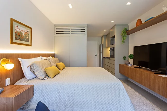 Imagem ZAHLE JARDINS - Lindo Studio de 28m², decorado e mobiliado, 15 minutos a pé do parque do Ibirapuera!
