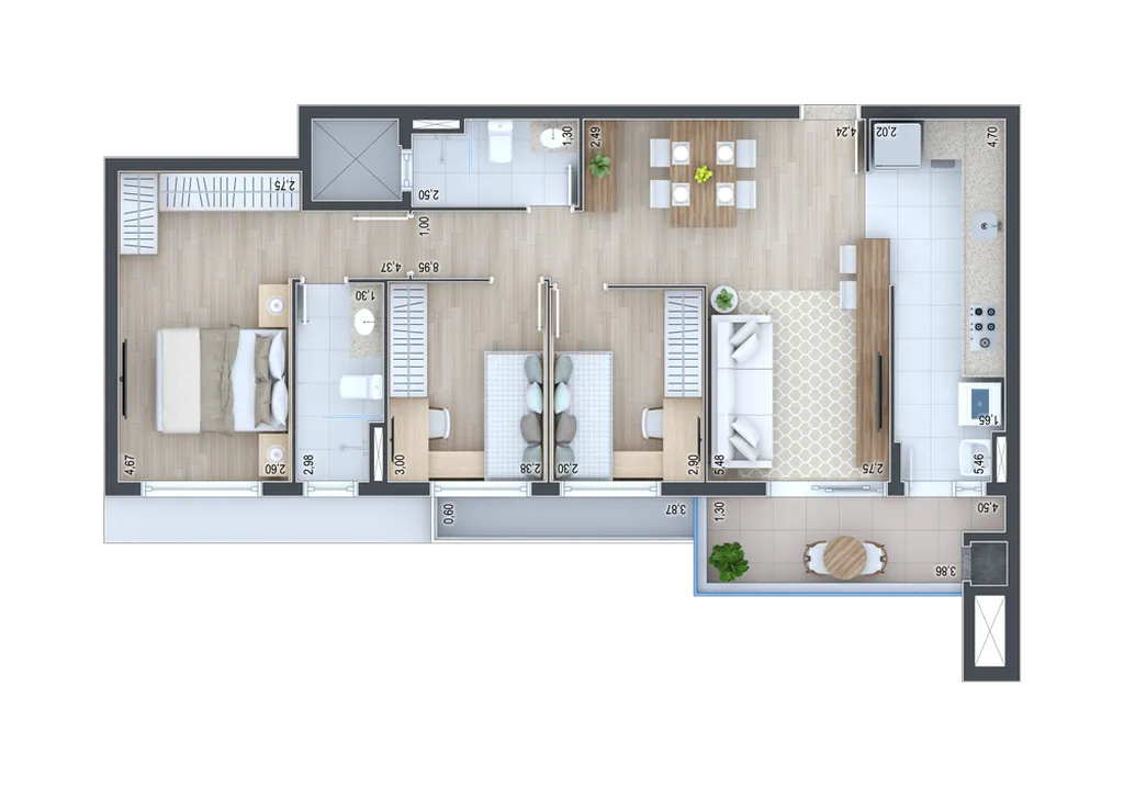 Imagem APARTAMENTO RESIDENCIAL em Curitiba - PR, Água Verde