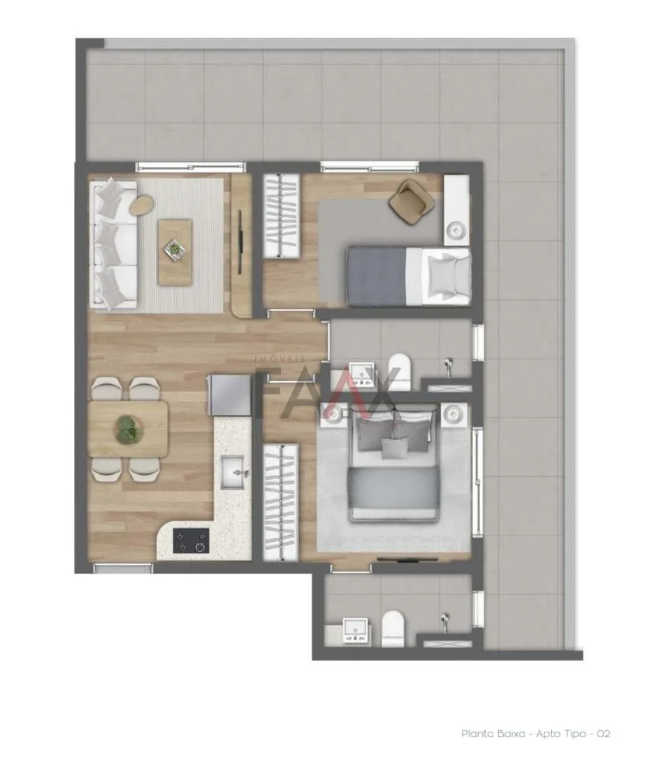 Imagem Apartamento à venda, SANTA CRUZ, próximo ao Parque do Lago em GUARAPUAVA - PR