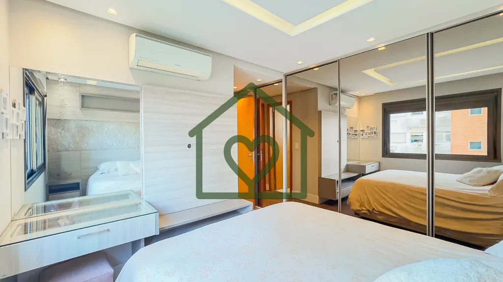 Imagem Apartamento mobiliado de 95m², distribuídos em 2 dormitórios sendo, living para 2 ambientes com l...