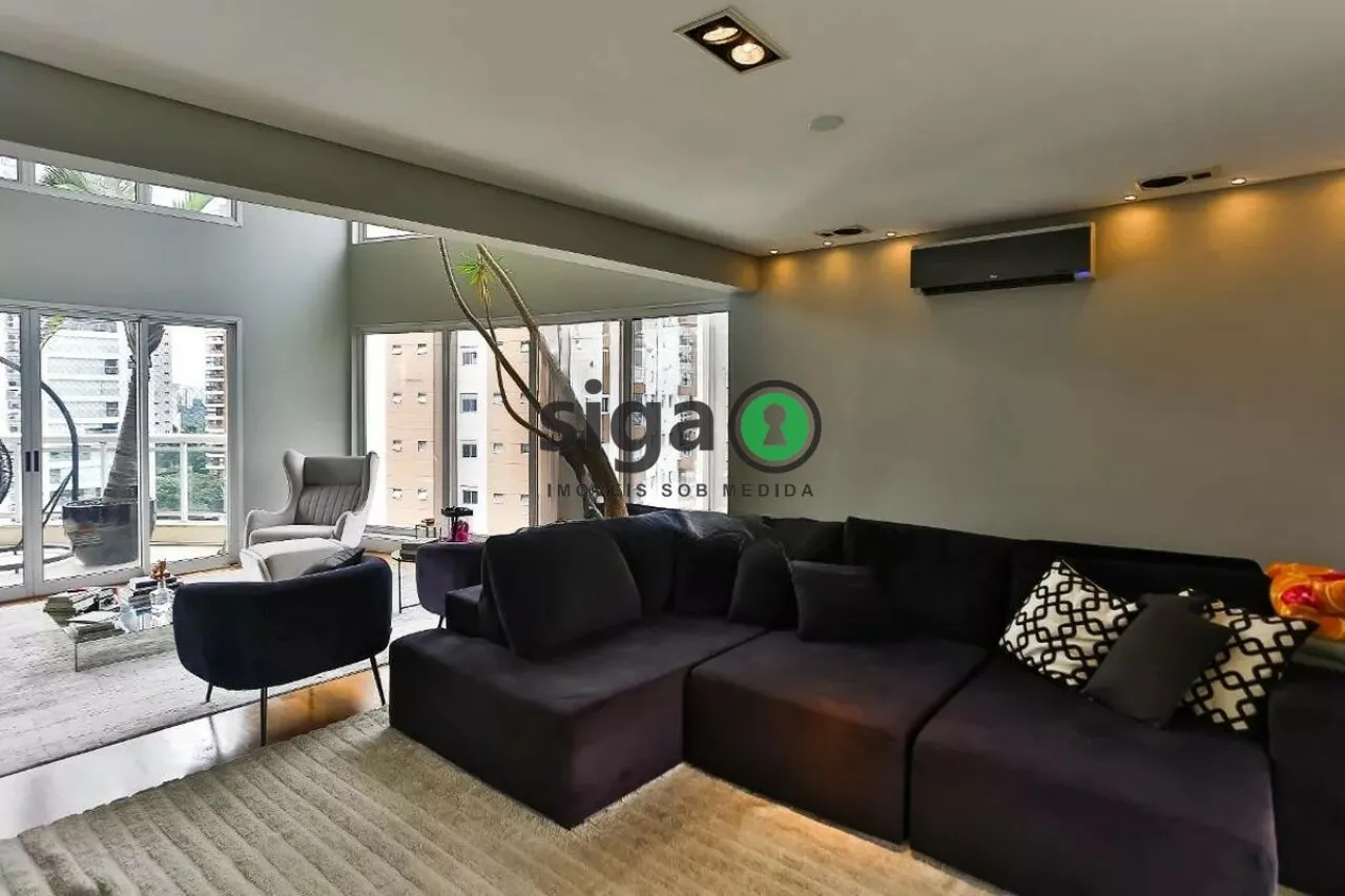 Imagem APARTAMENTO MOBILIADO PARA VENDA NO PANAMBY, TORRE UNICA, TRÊS VAGAS!