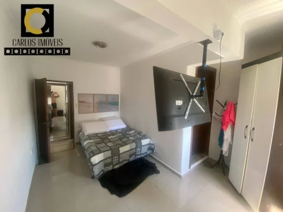 Imagem Home Office na praia de Santos - Apto de 2 Dormitórios Mobiliado