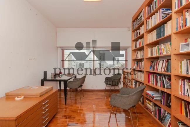 Imagem Higienopolis, apartamento reformado, 4 dormts, 1 suites, 2 vagas, varanda