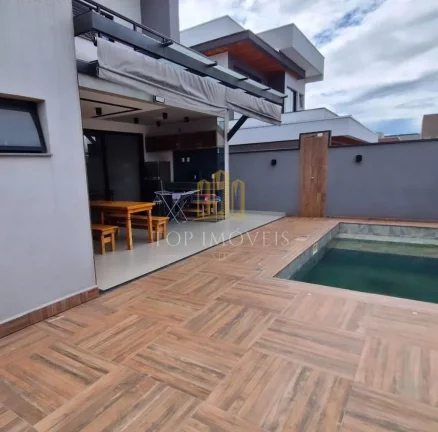 Imagem SOBRADO LUXUOSO EM CONDOMÍNIO FECHADO – 279m² | ALTO PADRÃO | VISTA LIVRE | PISCINA | SJC