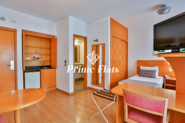 Imagem Flat disponível para venda no Quality Hotel Paulista, com 29m², 1 dormitório e 1 vaga de garagem