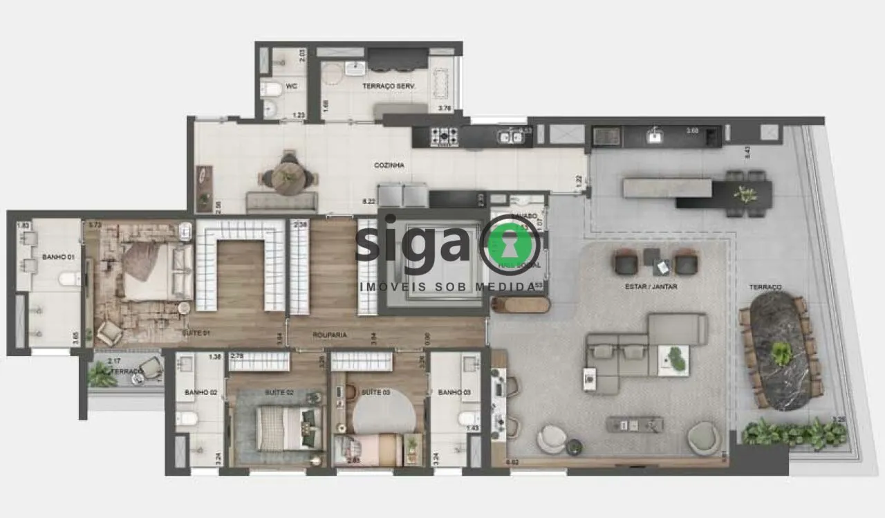 Imagem Apartamento para venda na Chácara Santo Antônio, São Paulo - SP