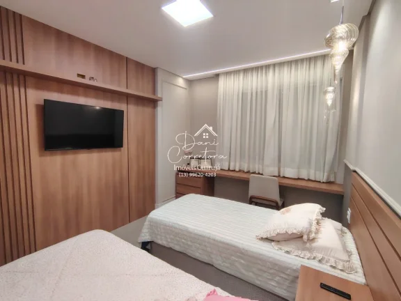 Imagem Imperdível apartamento à venda em Guarujá-SP, Pitangueiras: 3 quartos, 1 suíte, 2 salas, 3 banheiros, 1 vaga, 130m².