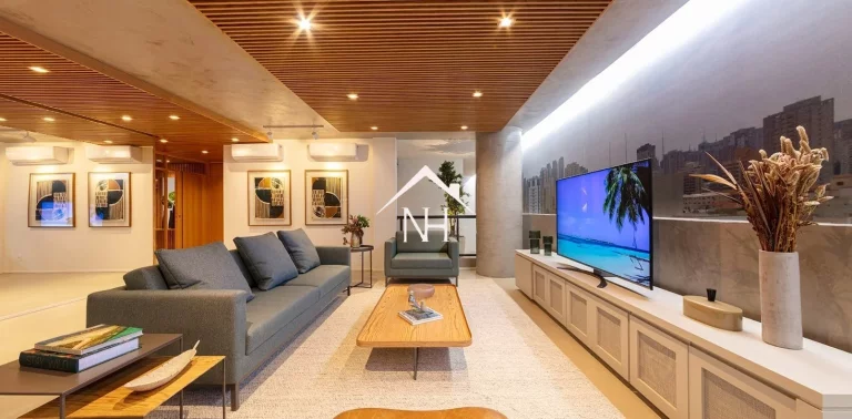 Foto do imóvel apartamento de 154m c/ 3 suites, terraço gourmet, hall privativo, depósito, 2 vagas, piscina, deck, solarium, sauna, salão de festas, churrasqueira