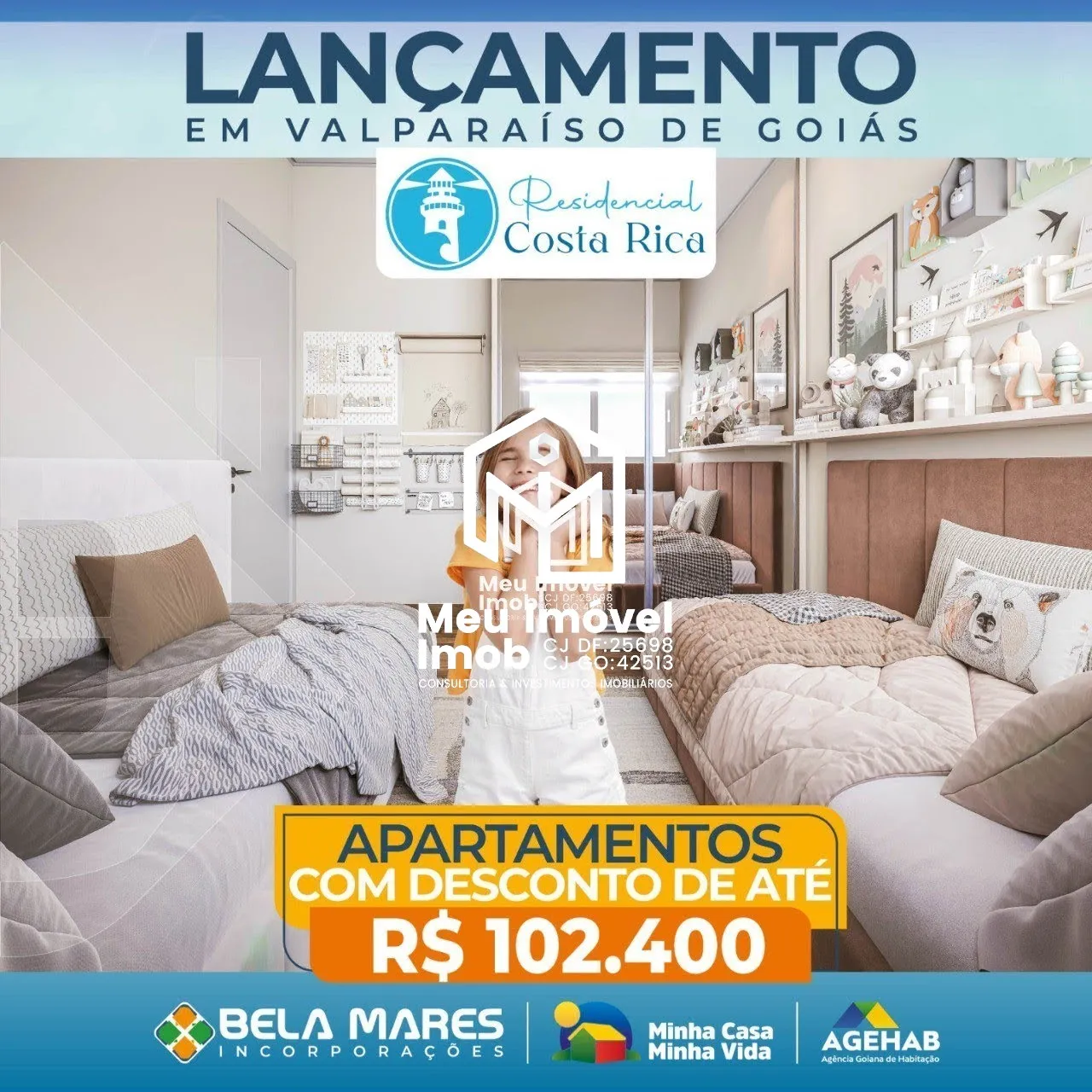 Imagem Residencial Costa Rica APTO 2 Quartos 1 Vaga 54m² Valparaíso