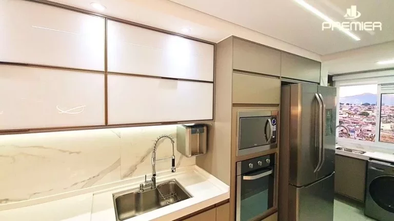 Imagem APARTAMENTO COM FINO ACABAMENTO RES. HARMONIA 52 M², 2 DORMS, COZINHA ESTILO AMERICANA