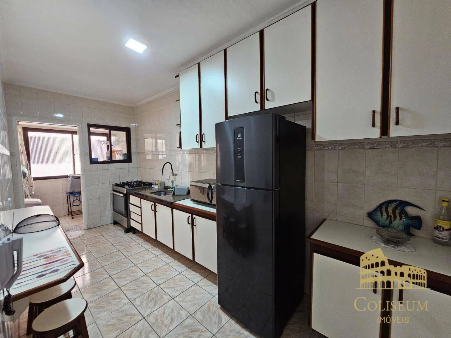 Imagem Apartamento com 2 dormitórios para alugar, 90 m² por R$ 3.350,00/mês - Vila Assunção - Praia Grande/SP