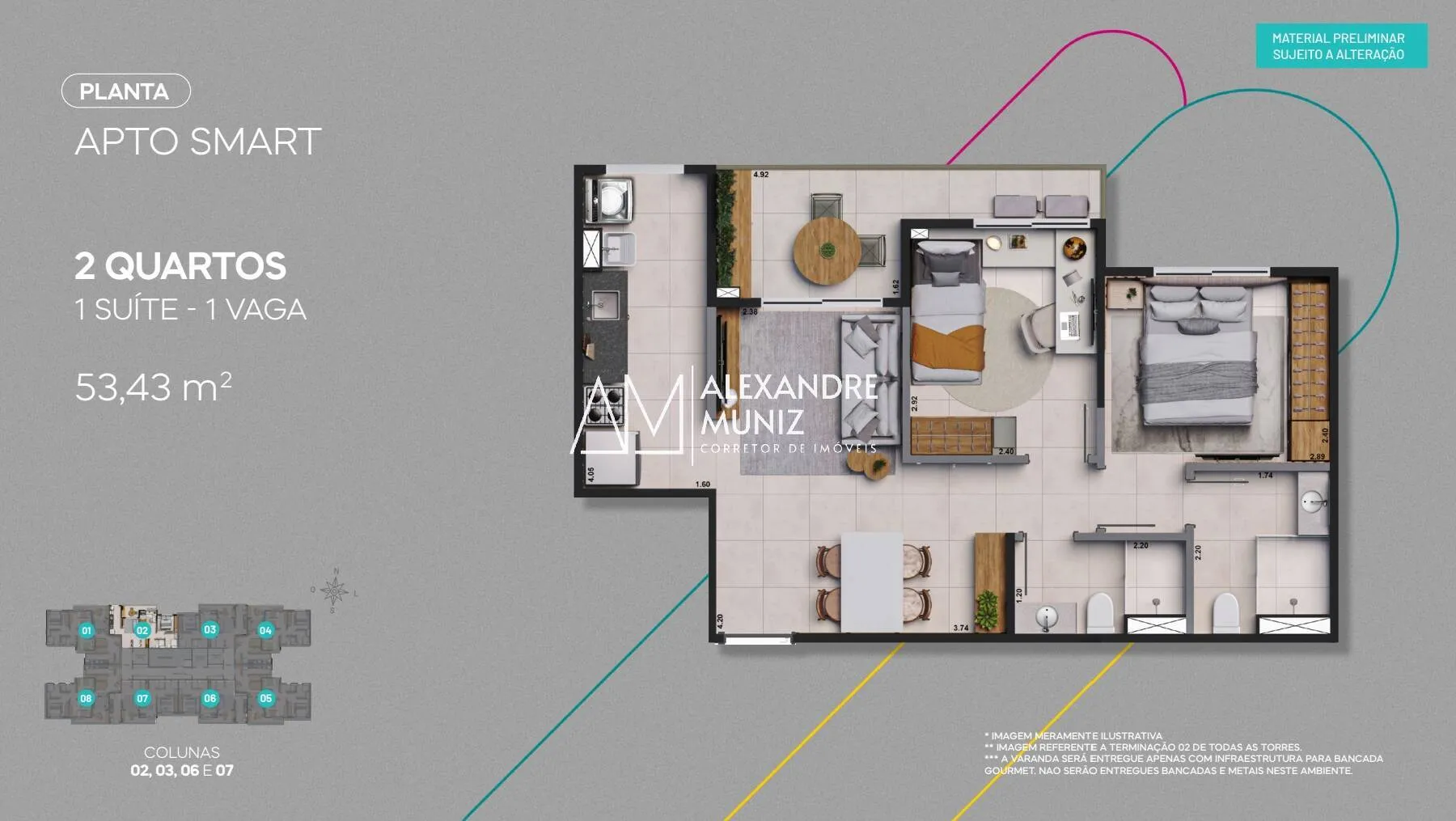 Imagem Mood Boulevard, apartamentos no Presidente Kennedy. 2 e 3 quartos.