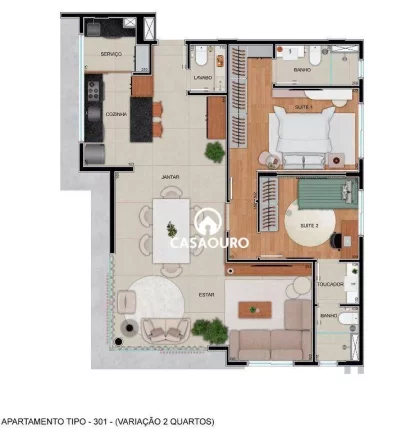 Imagem Apartamento com 3 quartos à venda, 103 m² - Serra - Belo Horizonte/MG