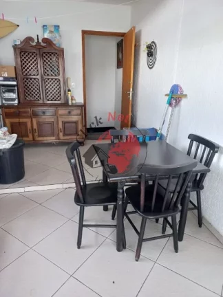 Imagem Cobertura em Prédio Sem, 2 dorms com móveis planejados, sacada, quintal com churras , 2 vagas, Bairro Vila Camilópolis, Santo André
