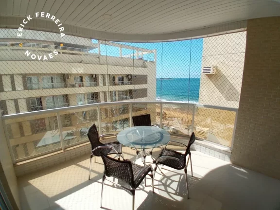 Imagem Alto padrão na praia do Morro em Guarapari/ES 3 Quartos dormitório sendo 1 Suíte. Apartamento com uma vista da praia do Morro.