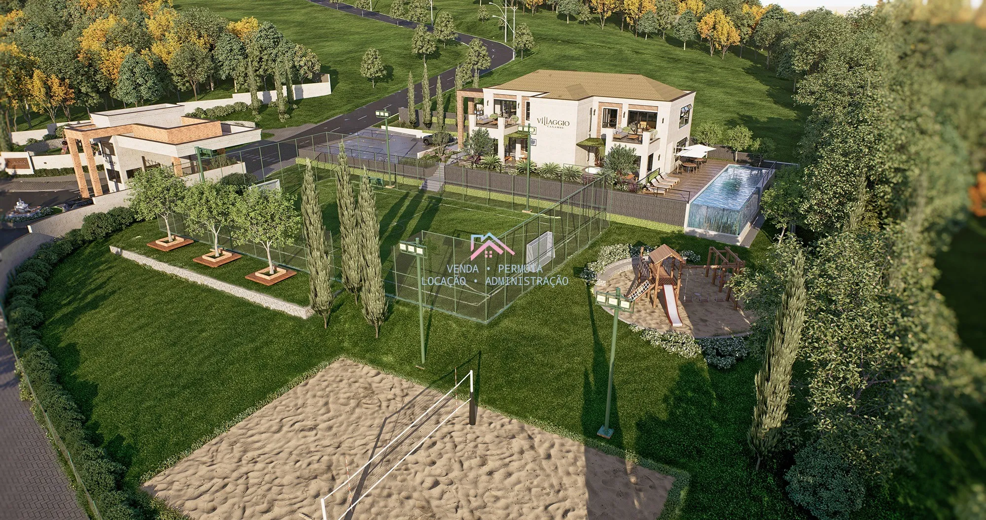 Imagem Terrenos à venda condomínio Villaggio Caxambu - Lotes à partir 1000 m2 - Bairro Caxambu - Jundiaí -