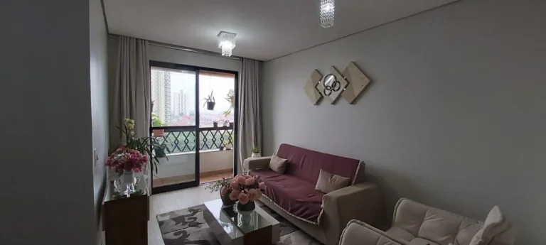 Imagem Sala 2 ambientes com sacada, cozinha com dispensa, área de serviço, 3 dormitórios sendo 1 suíte,...