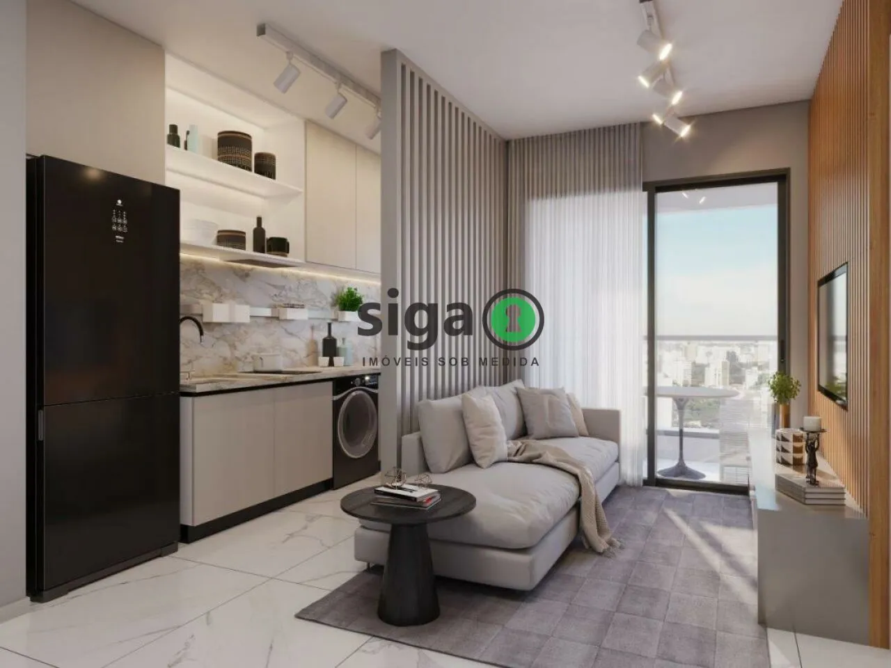 Imagem Apartamento Residencial em Jardim América à Venda, Mobiliada, 1 quarto, sem vaga
