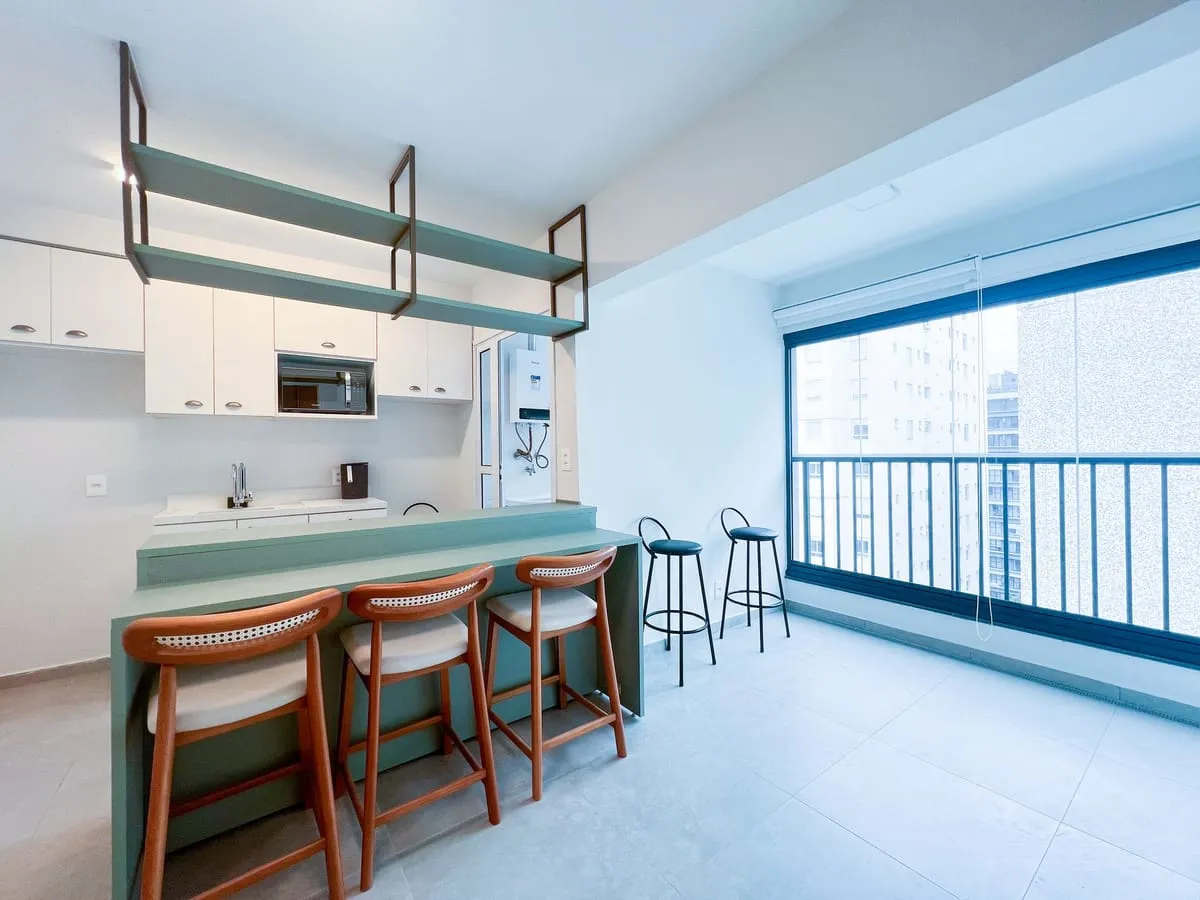Imagem Apartamento com 1 Quarto para alugar, 45m² - Santa Cecília