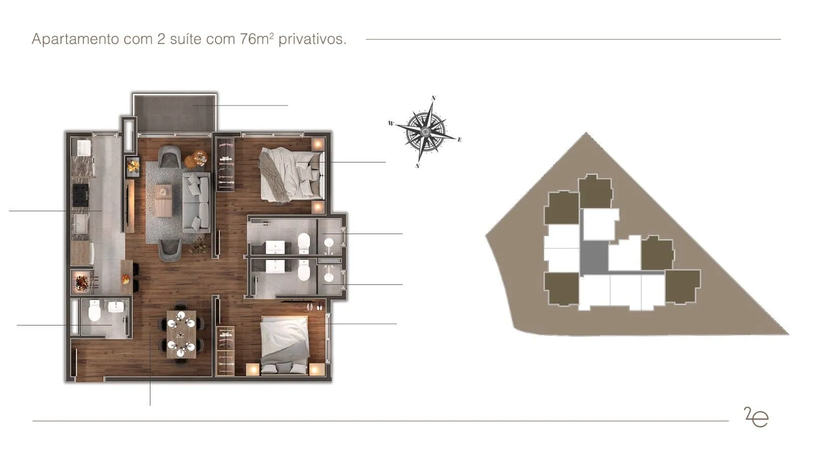 Imagem Apartamento 2 Suítes em Gramado/RS - Lançamento com Financiamento Direto até 65x