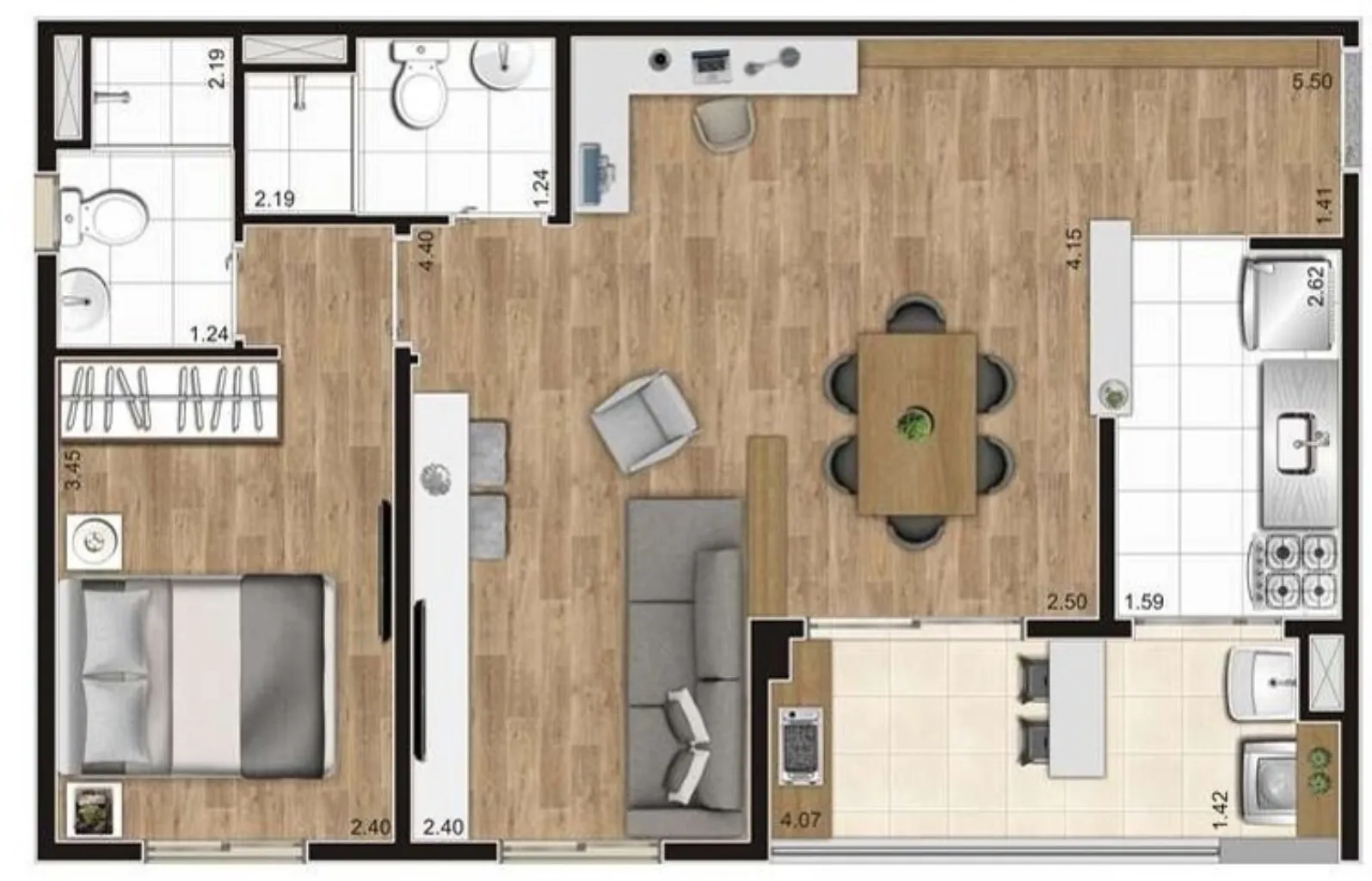 Imagem APARTAMENTO RESIDENCIAL em São Paulo - SP, Vila Moraes