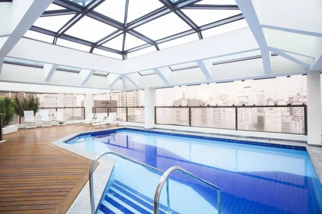 Imagem Flat disponível para venda no Travel Inn Park Avenue no Jardins, com 42m², 1 dormitório e 1 vaga de garagem