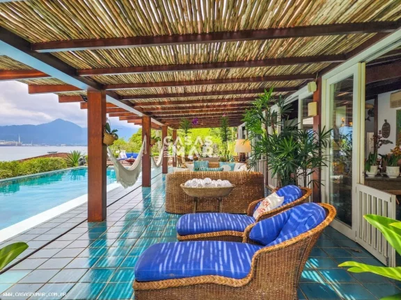 Imagem Casa de luxo à beira-mar em Angra dos Reis-RJ, Monsuaba: 12 quartos, 12 suítes, 7 salas, 11 banheiros, 8 vagas de garagem, 3.000m².