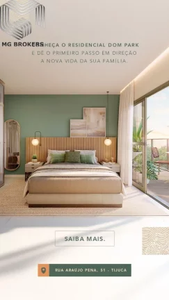 Imagem Apartamento à venda na Tijuca, Rio de Janeiro - 2 quartos, 1 suíte, lazer completo, 1 vaga de garagem, 64m² de área.Perto do Metro. Aproveite!