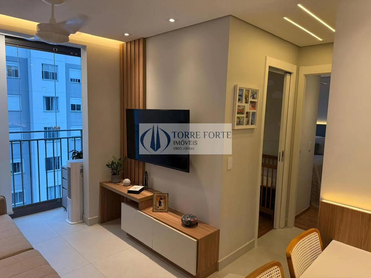 Imagem Lindo apartamento com 2 dormitórios, sacada e 1 vaga em Santo Amaro