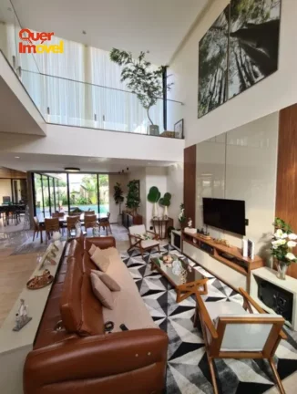 Imagem Espetacular casa em condomínio à venda em Ribeirão Preto-SP Jardim Olhos D Água I 4 quartos, 4 suítes, 2 salas, 5 banheiros, 4 vagas, 390m².